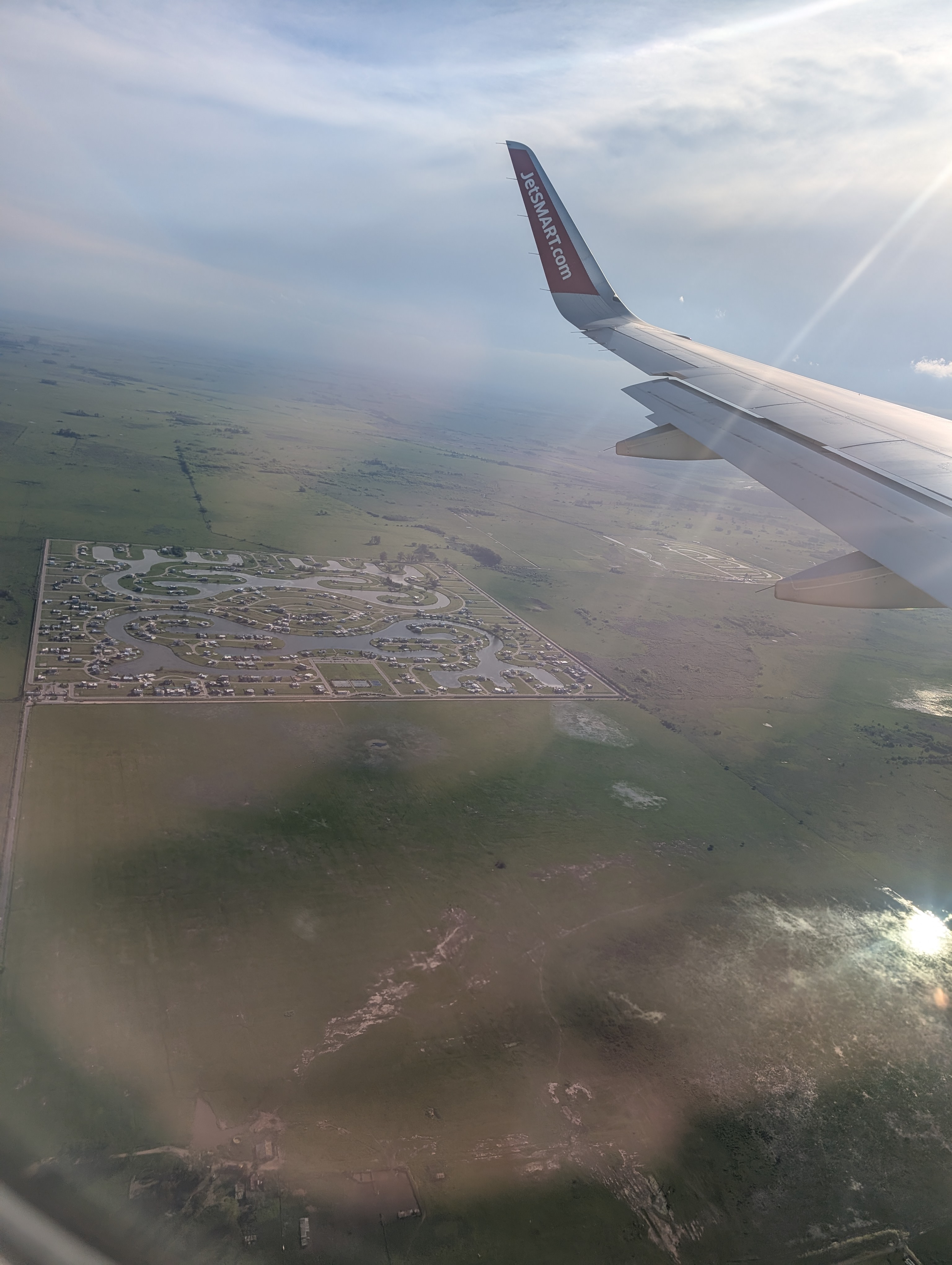 Vista aérea de Santa Clara al Sur en San Vicente